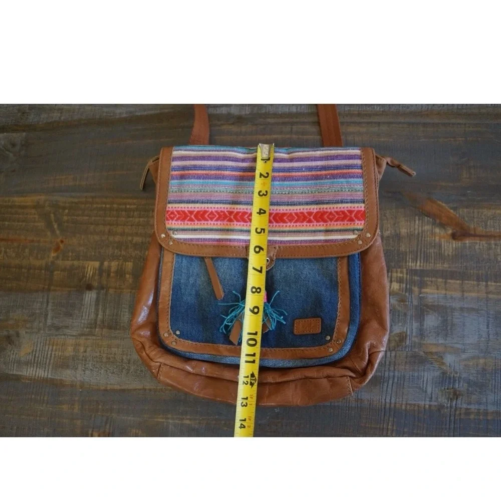 The Sak Ventura‎ Convertible Backpack Leather and Embroidered Boho Festival